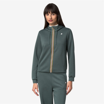 DEVA LIGHT SPACER - Polaire - Sweat à capuche zippé intégral - Femme - Green Balsam
